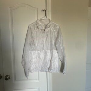 Lululemon White Rain Jacket